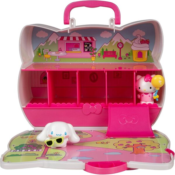 Hello Kitty and Friends Reisekoffer mit 2 Figuren und 3 Spielbereichen – ab 6 Jahren