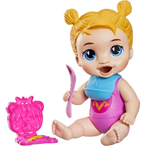 Baby Alive Dinnertime Creations - 28 cm Poppen mat Dinner Spill Accessoiren fir Kanner 3+