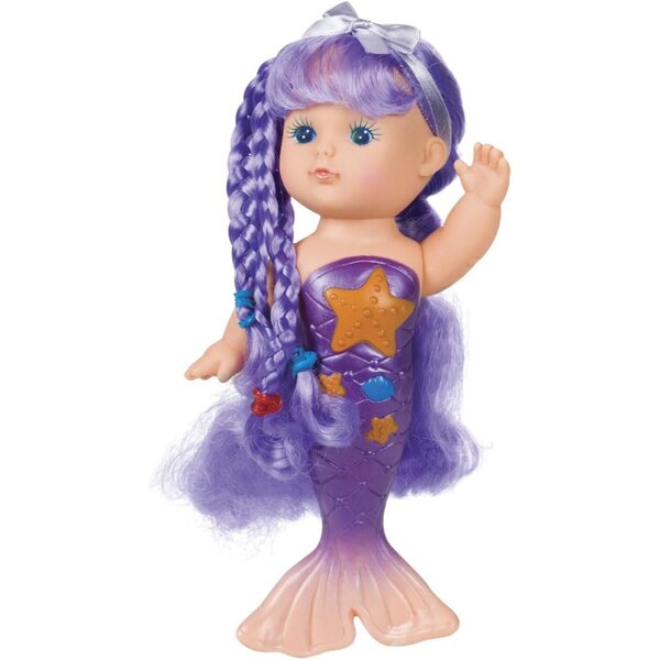 Toysmith Muñeca de Baño Sirenita 23 cm para Juegos Acuáticos y Creativos
