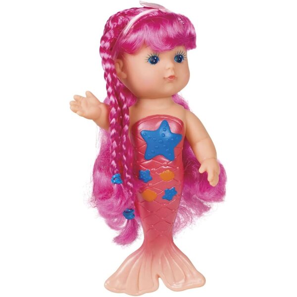 Toysmith Muñeca de Baño Sirenita 23 cm para Juegos Acuáticos y Creativos