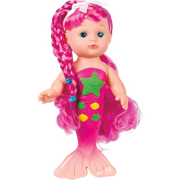 Toysmith Muñeca de Baño Sirenita 23 cm para Juegos Acuáticos y Creativos