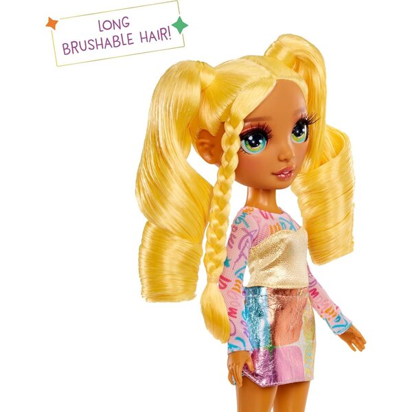 Rainbow High My Fashion Style Sunny, Yellow 11" Fashion Doll with Statement Outfit, Stylish Handbag, Great Toy Gift for Girls Kids Ages 4-12 Years