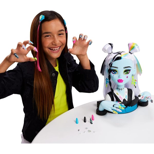 Monster High Frankie Stein-Frisurenkopf mit über 65 kreativen Accessoires