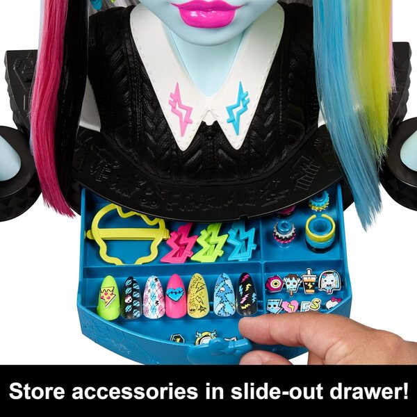Monster High Frankie Stein-Frisurenkopf mit über 65 kreativen Accessoires