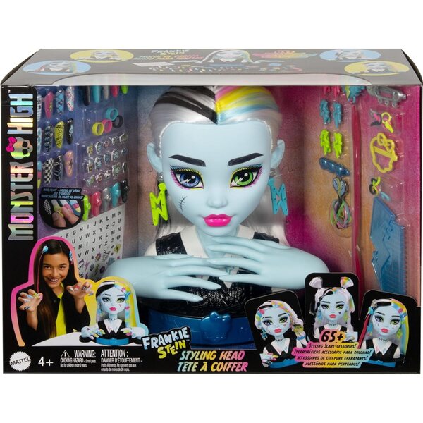 Monster High Frankie Stein-Frisurenkopf mit über 65 kreativen Accessoires