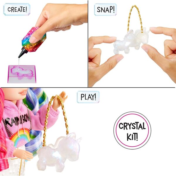 Rainbow High Creative Crystals Amaya – 28 cm große Puppe mit DIY-Kristall-Zubehörset