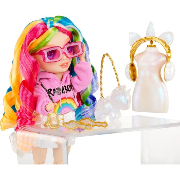 Rainbow High Creative Crystals Amaya – 28 cm große Puppe mit DIY-Kristall-Zubehörset