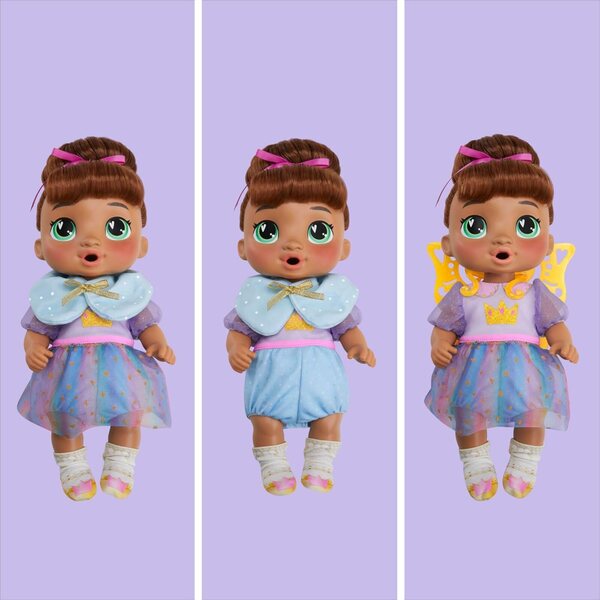 Baby Alive Sophia Sparkle Fairy Doll με ρούχα και αξεσουάρ, 28 cm, παιχνίδι 3+