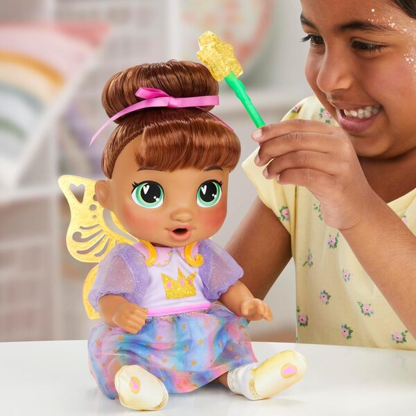 Baby Alive Sophia Sparkle Fairy Doll με ρούχα και αξεσουάρ, 28 cm, παιχνίδι 3+