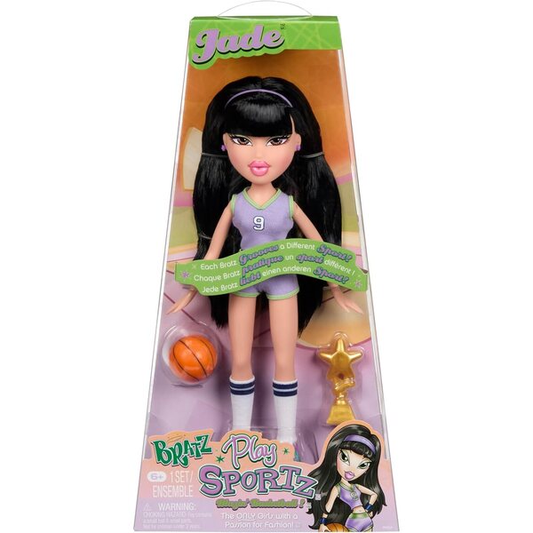 Bratz Play Sportz Jade: Basketdocka med tillbehör och 20-årsjubileumssportutseende