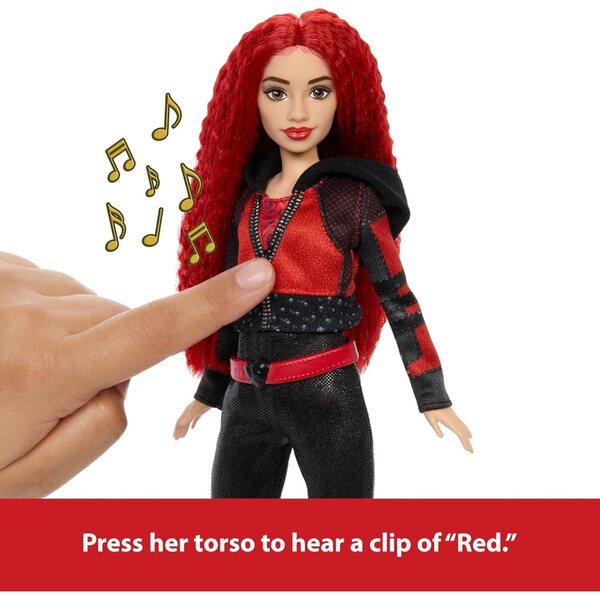 Mattel Disney Descendants The Rise of Red: Bambola Cantante con Abiti e Accessori Ispirati al Film