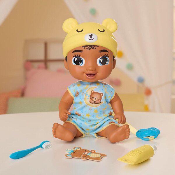 Baby Alive Lil Dreamer Snoozer Bear Sleep Doll με αξεσουάρ παιχνιδιού για παιδιά 3+