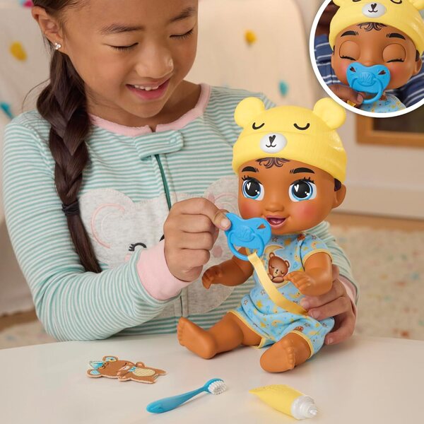 Baby Alive Lil Dreamer Snoozer Bear Sleep Doll με αξεσουάρ παιχνιδιού για παιδιά 3+