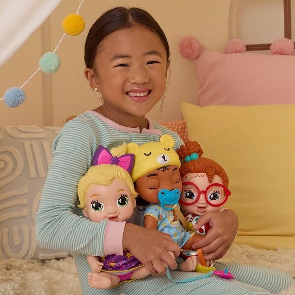 Baby Alive Lil Dreamer Snoozer Bear Sleep Doll με αξεσουάρ παιχνιδιού για παιδιά 3+