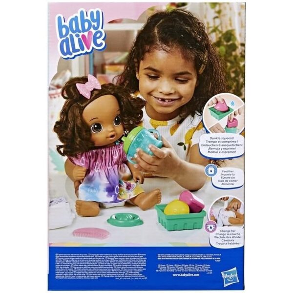 Baby Alive Fruity Sips: Κούκλα με χυμό και αξεσουάρ, παιχνίδι ρόλων 3+ ετών