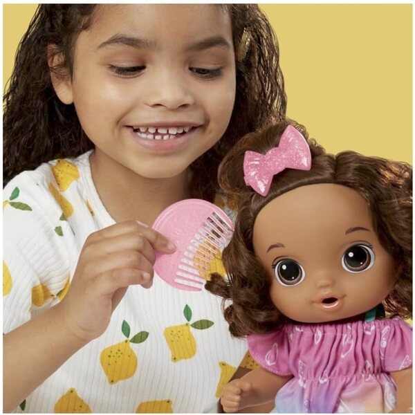 Baby Alive Fruity Sips: Κούκλα με χυμό και αξεσουάρ, παιχνίδι ρόλων 3+ ετών