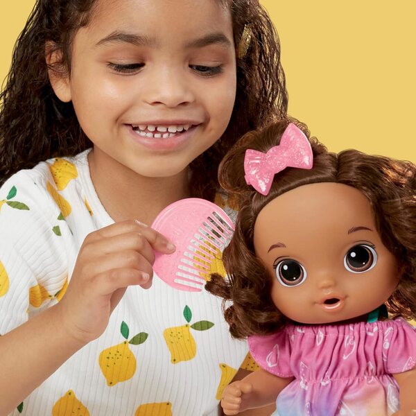 Baby Alive Fruity Sips: Κούκλα με χυμό και αξεσουάρ, παιχνίδι ρόλων 3+ ετών
