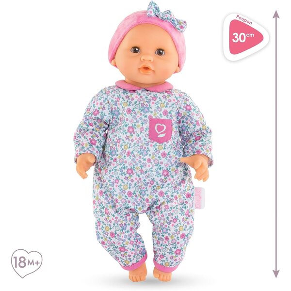 Bébé Calin Capucine Puppe 30 cm mit verschließbaren Augen und Vanilleduft