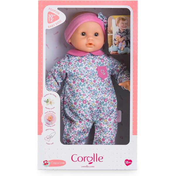 Bébé Calin Capucine Puppe 30 cm mit verschließbaren Augen und Vanilleduft