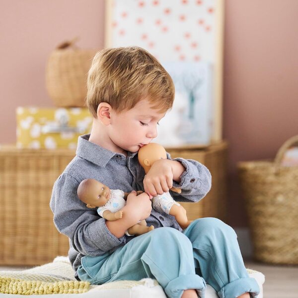 Corolle Mini Calin Bunnies - Měkká panenka 20 cm s vůní vanilky a modrýma očima
