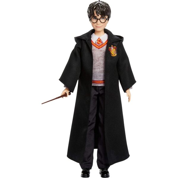 Poupée Harry Potter Mattel avec uniforme amovible de Poudlard et baguette magique