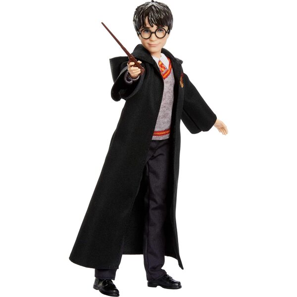 Poupée Harry Potter Mattel avec uniforme amovible de Poudlard et baguette magique