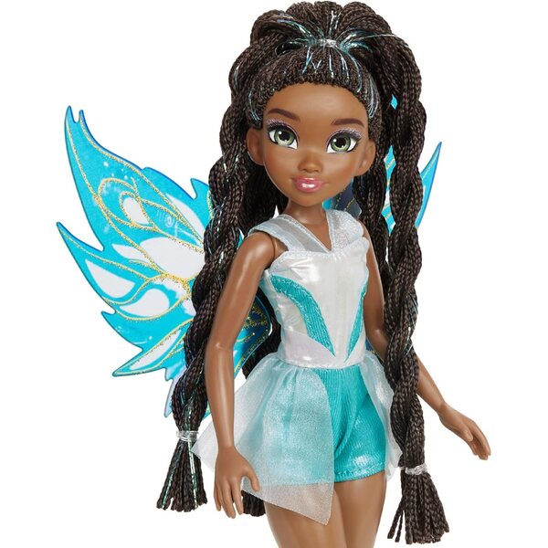 Winx Club Aisha Feenpuppe mit abnehmbaren Flügeln und glitzerndem, sportlichem Look