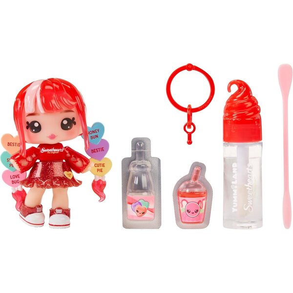 Yummiland Sweethearts Ruby Hearts Lipgloss-Puppen – Lipgloss-Set zum Selbermachen zum Valentinstag