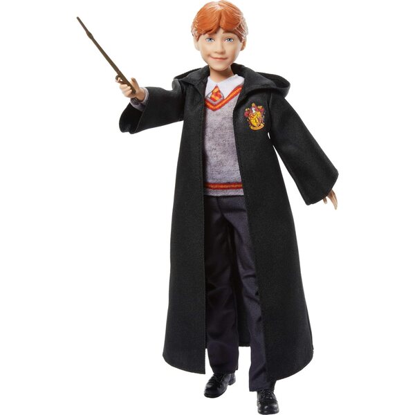Mattel Harry Potter Ron Weasley Doll mat Hogwarts Uniform a Magic Wand
