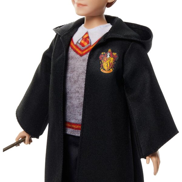 Mattel Harry Potter Ron Weasley Doll mat Hogwarts Uniform a Magic Wand