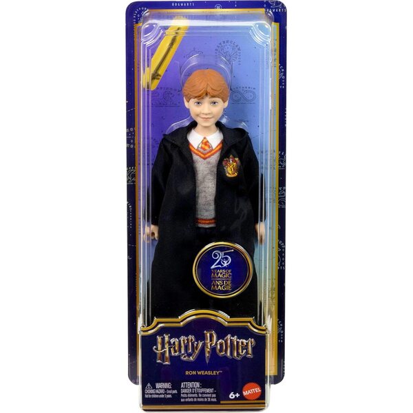Mattel Harry Potter Ron Weasley Doll mat Hogwarts Uniform a Magic Wand