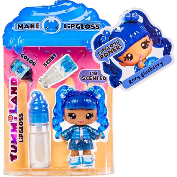 Yummiland Lipgloss Doll- Rory Blueberry, Ages 4+