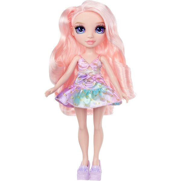 Rainbow High Bella 28 cm große Puppe mit rosa Kleid, Tasche und trendigen Schuhen für Mädchen