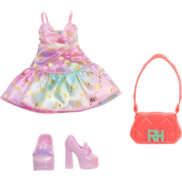 Rainbow High Bella 28 cm große Puppe mit rosa Kleid, Tasche und trendigen Schuhen für Mädchen