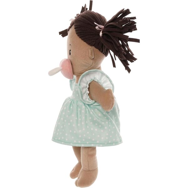 Love, Stella Soft Baby Doll for 1 + Year Old by Manhattan Toy - Beige with Brown Pigtails