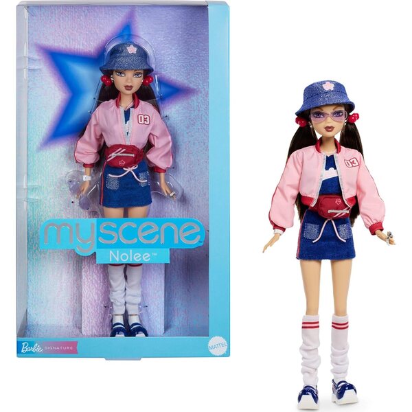 Barbie My Scene Nolee avec tenue sportive Y2K, accessoires et présentoir