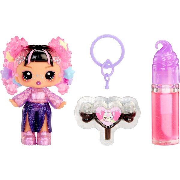 Yummiland Lip Gloss Doll Astrid Stars avec brillant à lèvres DIY, porte-clés et accessoires