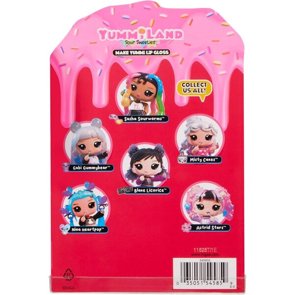 Yummiland Lip Gloss Doll Astrid Stars con DIY Lip Gloss, Portachiavi e Accessori