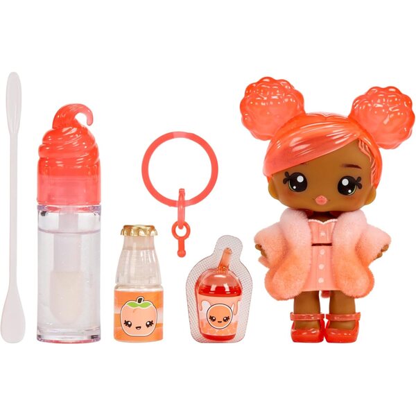 Yummiland Lipgloss Doll Piper Peach : Kit de gloss et poupée parfumée pour enfants à partir de 4 ans