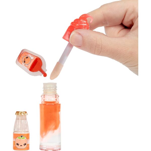 Yummiland Lipgloss Doll Piper Peach : Kit de gloss et poupée parfumée pour enfants à partir de 4 ans