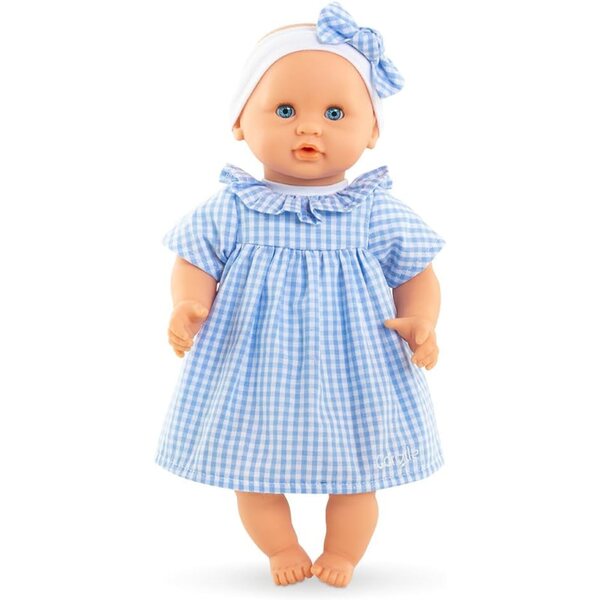 Corolle Premier Poupon Câlin - 12" Soft Baby Doll with Vanilla Scent, Pink Outfit & Sleeping Eyes for Girls Ages 18 Months+, Cute Reborn Realistic Baby Dolls for 2 Year Old Girls