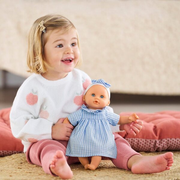 Corolle Premier Poupon Câlin - 12" Soft Baby Doll with Vanilla Scent, Pink Outfit & Sleeping Eyes for Girls Ages 18 Months+, Cute Reborn Realistic Baby Dolls for 2 Year Old Girls