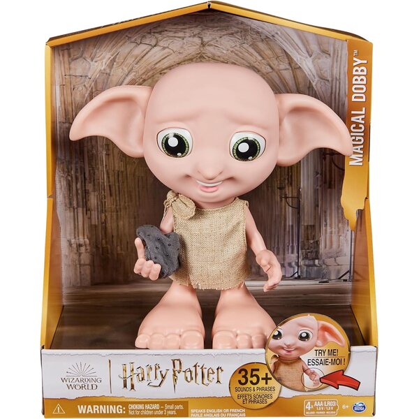 Harry Potter Interactive Dobby 8,5" mit über 30 Sounds, Sätzen und Socke inklusive