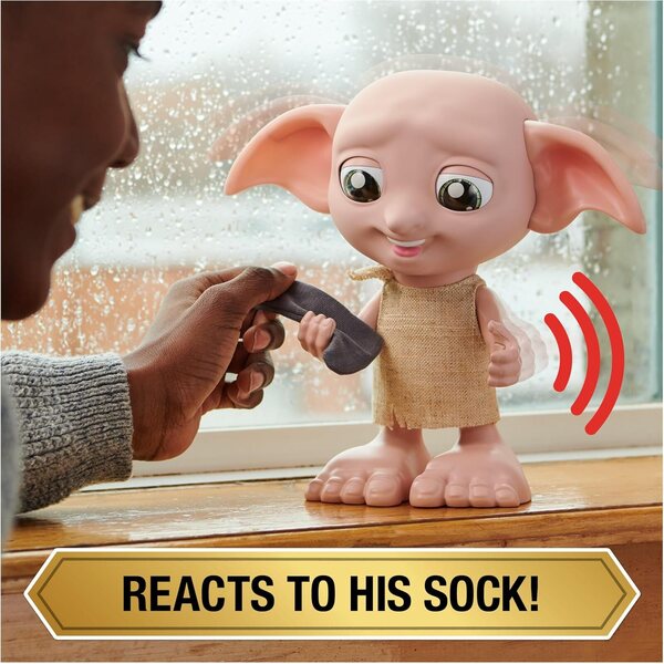 Harry Potter Interactive Dobby 8,5" mit über 30 Sounds, Sätzen und Socke inklusive