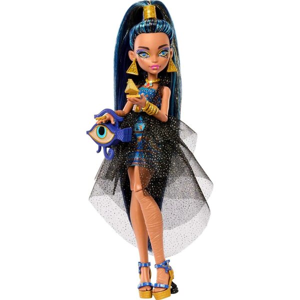 Monster High Cleo De Nile Puppe im Partykleid mit Party-Accessoires
