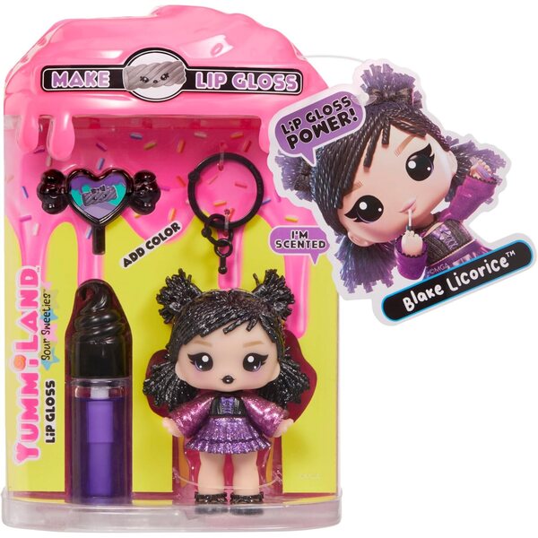 Yummiland Lip Gloss Doll Sour Sweeties: DIY Lip Gloss Doll e chaveiro removível