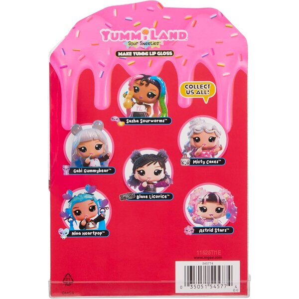 Yummiland Lip Gloss Doll Sour Sweeties: DIY Lip Gloss Doll e chaveiro removível