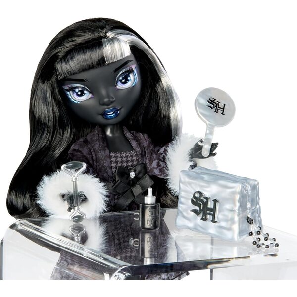 Rainbow High Shadow High Shanelle Onyx Modepuppe 28 cm mit Girls' Night-Accessoires