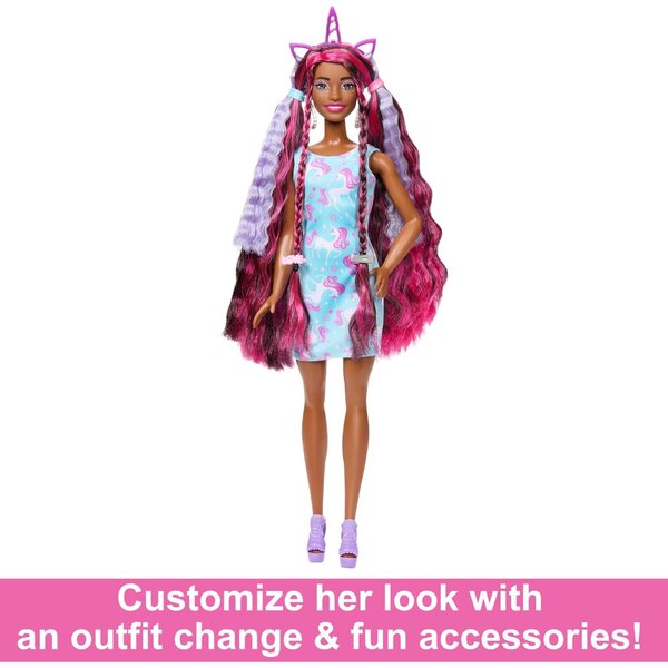 Barbie Fun & Fancy mit langen Haaren und Modeaccessoires für Mädchen