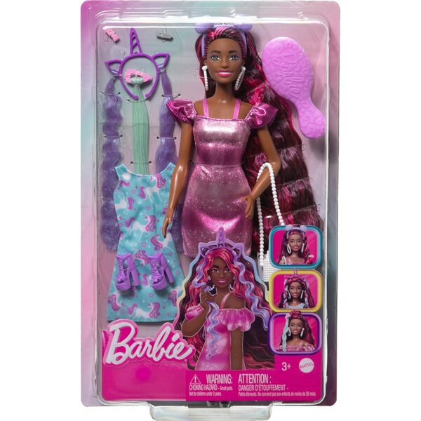 Barbie Fun & Fancy mit langen Haaren und Modeaccessoires für Mädchen